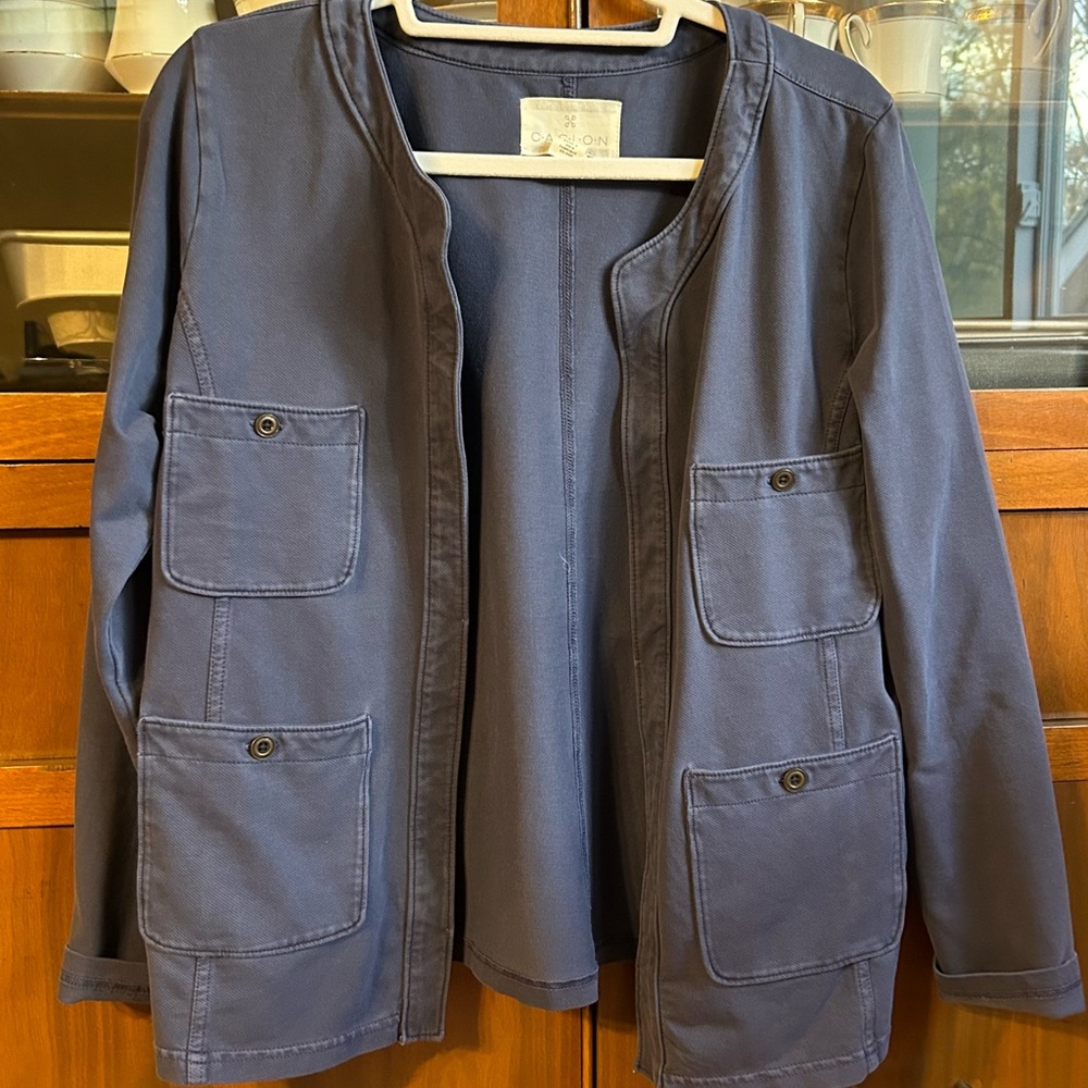 Caslon Nordstrom blue jacket/topper, size M